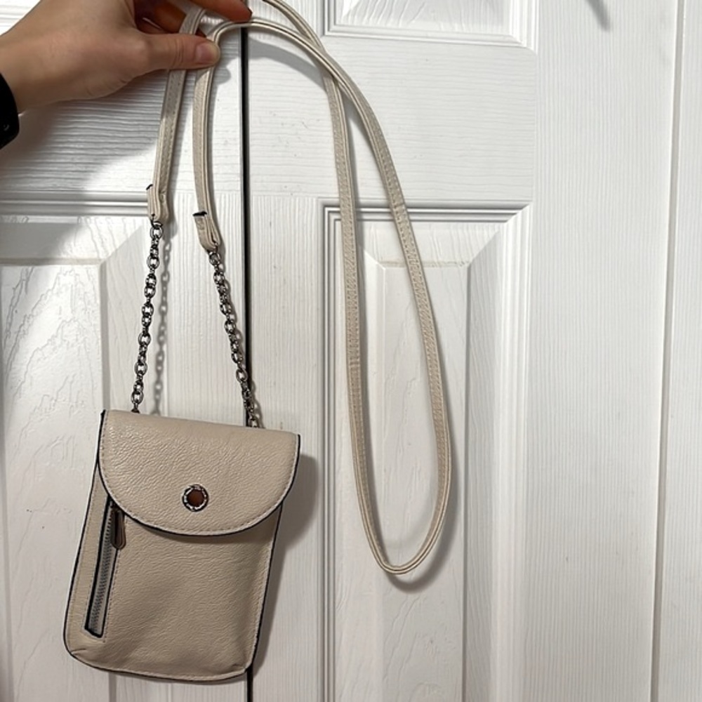 2/$20 ~Cream Crossbody Phone + Card Mini Bag